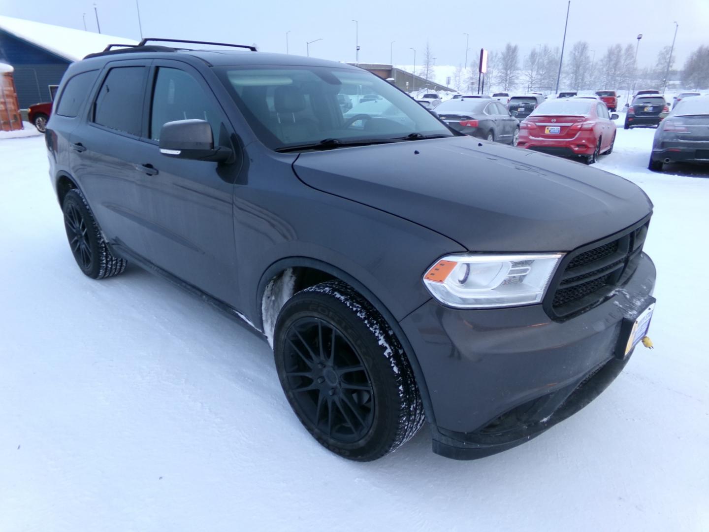 2015 Grey Dodge Durango Limited AWD (1C4RDJDG2FC) with an 3.6L V6 DOHC 24V engine, 8-Speed Automatic transmission, located at 2630 Philips Field Rd., Fairbanks, AK, 99709, (907) 458-0593, 64.848068, -147.780609 - Photo#0